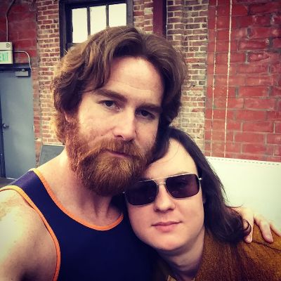 Andrew Santino and his fellow I'm Dying Up Here star, Clark Duke, took a picture together. 